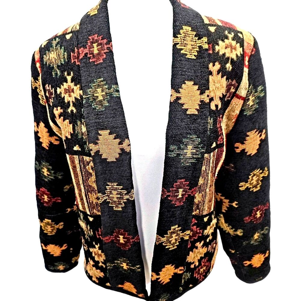 Vintage‎ 1990s Originals by Mrs D Womens M/L Southwestern Tapestry Jacket